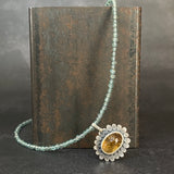 Bloom Pendant with Citrine and Green Apatite