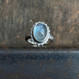 Spine Ring with Aquamarine