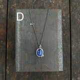 Two Dot Pendant with Gemstone
