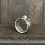 Galaxy Stardust Ring with Rose Cut Diamond