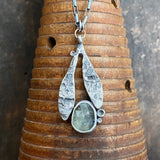 Lunar Sprout Pendant with Prehnite