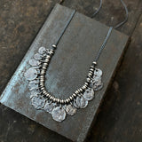 Lunar Disc Fringe Necklace