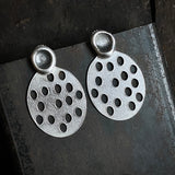 Foramina Oval and Dot Earrings, large