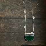 Shadow Box Pendant with Malachite