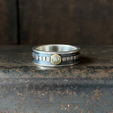 Galaxy Stacked Path Band with Rose Cut Diamond II