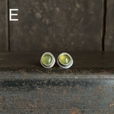 Simple Stud Earrings with Gemstone