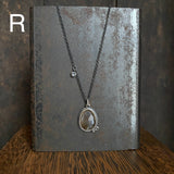 Two Dot Pendant with Gemstone