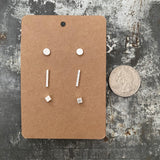 Simple Geometric Stud Earrings