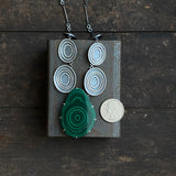 Malachite Necklace with Concentric Circles