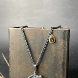 Ramulus Pendant with Dendritic Agate and Tourmaline Charm