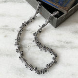 Lunar Brushed Dewdrop Necklace