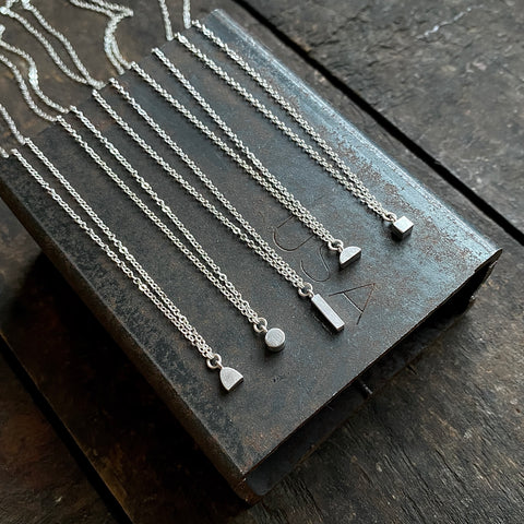 Geo Pendants, Brushed finish