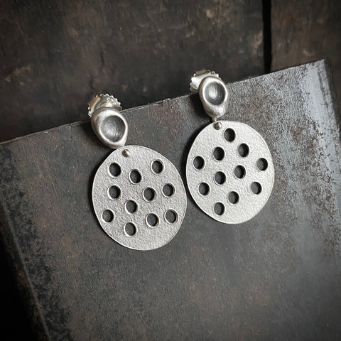 Foramina Oval and Dot Earrings, small