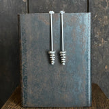 Lunar Stacked Dot Earrings, Silver