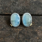 Galaxy Duo Earrings with Bi-color Aquamarine