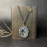 Ramulus Pendant with Dendritic Agate and Tourmaline Charm