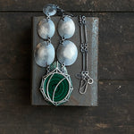 Malachite Necklace with Concentric Circles