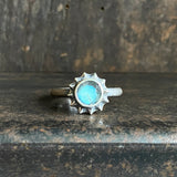 Spine Ring with Labradorite