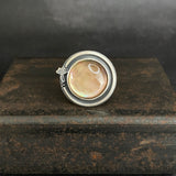 Wisp Ring with Mother of Pearl Doublet Quartz