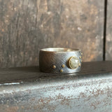 Galaxy Stardust Ring with Rose Cut Diamond
