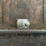 Galaxy Stardust Ring with Rose Cut Diamond