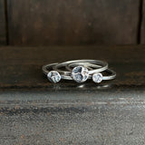 Lunar Dot Stacker Ring
