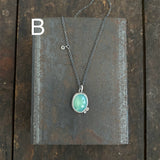 Two Dot Pendant with Gemstone