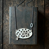 Foramina Oval Necklace with Dot Dangle