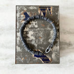 Lunar Oxidized Abacus Bracelet with 14k