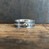 Galaxy Path Band with Rose Cut Diamond