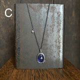 Two Dot Pendant with Gemstone