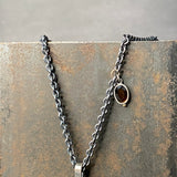 Ramulus Wreath Pendant with Dendritic Agate and Tourmaline Charm