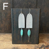 Market Earrings with Gemstone Beads