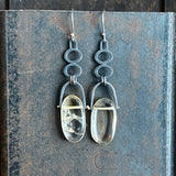 Hinge Earrings with Citrine