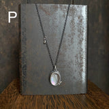 Two Dot Pendant with Gemstone