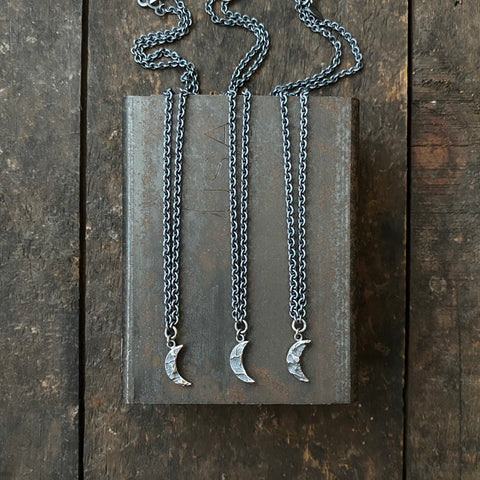 Tiny Crescent Moon Pendant