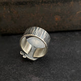 Cladonia Two Dot Ring with Hessonite Garnet