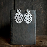Foramina Oval and Dot Earrings, large