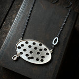 Foramina Oval Necklace with Dot Dangle