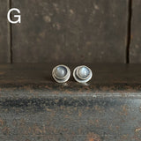 Simple Stud Earrings with Gemstone
