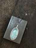 Halo Pendant with Beryl and Citrine Charm