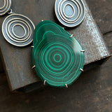 Malachite Necklace with Concentric Circles