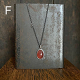 Two Dot Pendant with Gemstone