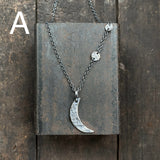 Lunar Crescent and Two Dot Pendant