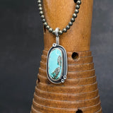 Cladonia Orbit Pendant with Turquoise and Pyrite