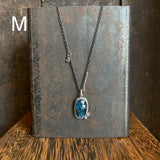 Two Dot Pendant with Gemstone
