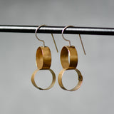 Brass Ring Earrings, short