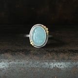 Galaxy Penna Ring with Aquamarine