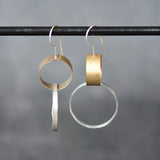 Brass and Sterling Dangle Earrings II