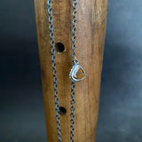Cladonia Fringe Pendant with Black Sapphire and Tourmaline
